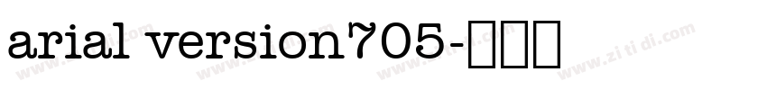 arial version705字体转换